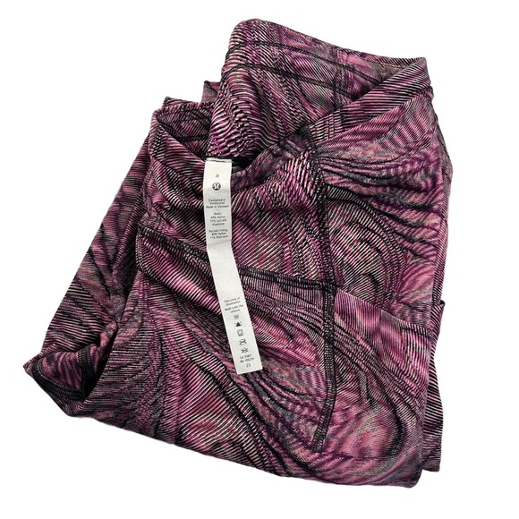 Lululemon Women’s High-Rise Sonic Pink  Reflection Tight Nulux In Size 8 - Picture 8 of 8